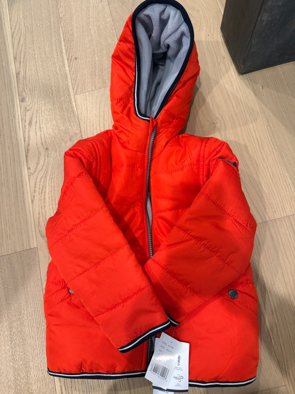 OshKosh B'gosh Bright Red Hooded Puffer Jacket for Kids